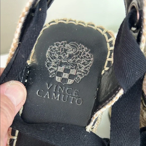 Vince Camuto Mediterranean Black Espadrille Wedges – NWOT - Picture 2 of 11